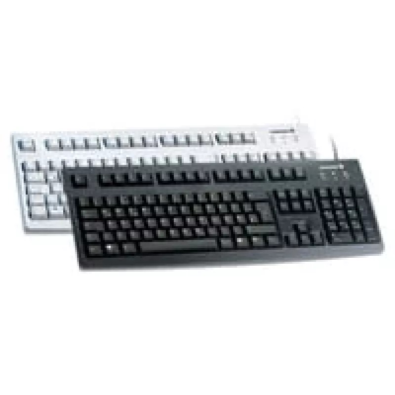 Teclado Cherry G83-6105 con cable USB francés (FR), gris, cable USB de 1,75 m