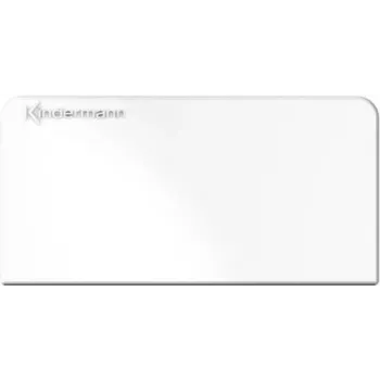 Kindermann 7456000400 Marco blanco para interruptor y toma de corriente (7456000400)