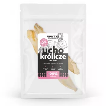 UNISZKI oreja de conejo sin pelo - snack para perros - 2 uds.