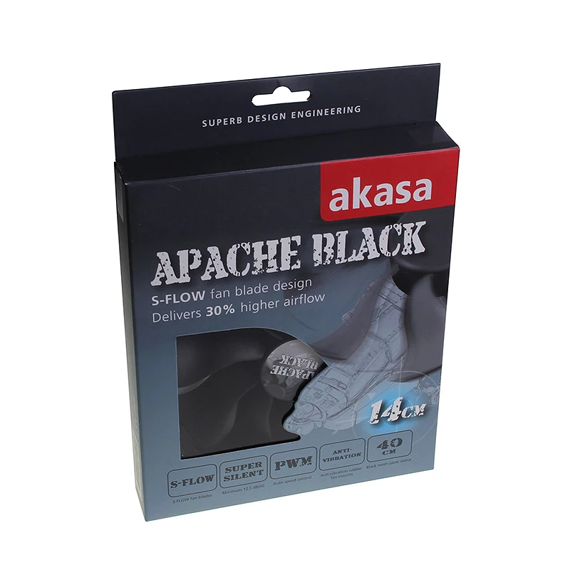 Ventilador de carcasa AKASA AK-FN062 140mm negro