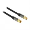 Cable coaxial RG-6/U DeLOCK 88925 5 m IEC negro