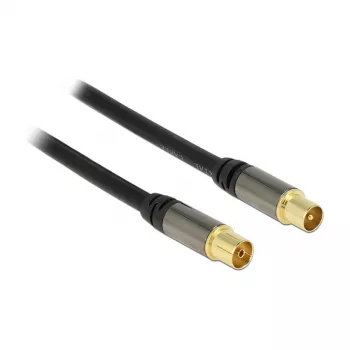 Cable coaxial RG-6/U DeLOCK 88925 5 m IEC negro