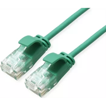 ROLINE GREEN cable de parcheo UTP Cat.6A (clase EA), LSOH, delgado, verde, 0,3 m (21.44.3931)