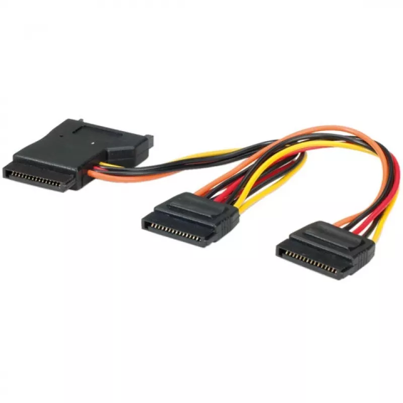 Cable de alimentación Y interno SATA a 3x SATA Secomp 11.03.1041