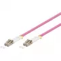 Cable de fibra óptica GOOBAY 95936 LC–LC multimodo 50 µm, rosa