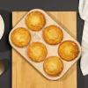 Máquina de muffins Russell Hobbs RH02151GEU7 dorada antiadherente, máquina eléctrica de muffins para encimera