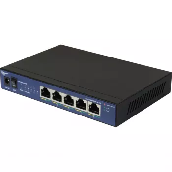 Switch de red ALLNET ALL-SG8005P-2.5G, 5 puertos, compatibilidad PoE, capacidad uplink 2.5G