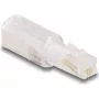 Adaptador de cable DeLOCK 88169 RJ10 transparente blanco con baño de oro