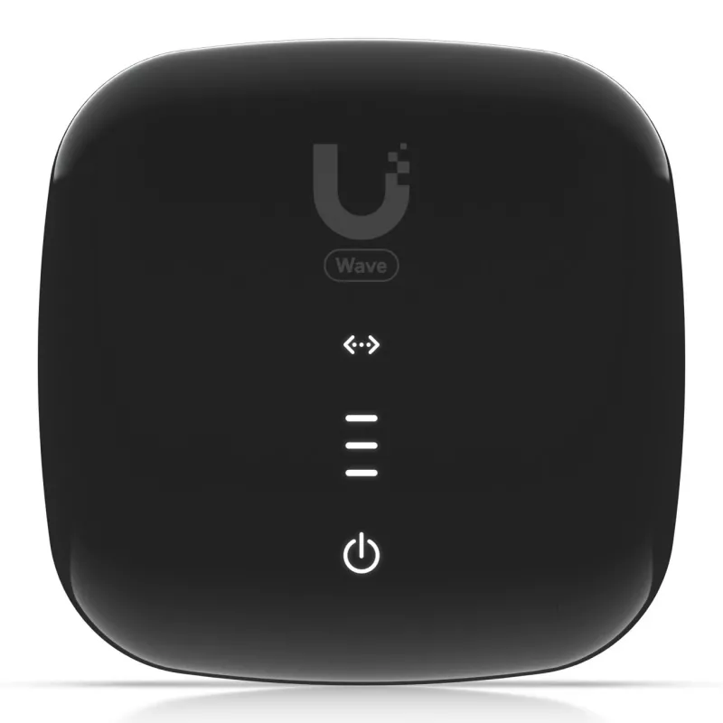 Unidad óptica de red UBIQUITI WAVE-FIBER-ONU con puertos Gigabit Ethernet