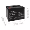 Qoltec Batería AGM | 12V | 80Ah | 23,5kg | Sin mantenimiento | Potente | LongLife | para SAI, autocaravana, barco, caldera