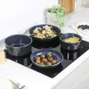 Set de ollas Russell Hobbs RH03319EU7, 5 piezas, sartenes antiadherentes, aptas para lavavajillas