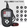 Probador de diagnóstico OBDII QOLTEC ProLine 50685 — escáner OBD-II para vehículos para sistemas de 8V/25V