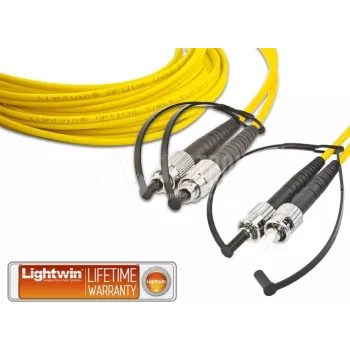 Lightwin cable de parcheo de fibra óptica dúplex de alta calidad, SM, FC - ST cable de parcheo de fibra óptica (LDP-09 FC-ST 20.0)