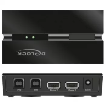 DeLOCK 11492 Conmutador de datos para PC USB Type-A a USB Type-B 0,48 Gbit/s