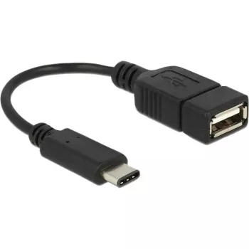 Cable USB DeLOCK 65579 USB 2.0 0,15 m USB C USB A negro