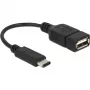 Cable USB DeLOCK 65579 USB 2.0 0,15 m USB C USB A negro
