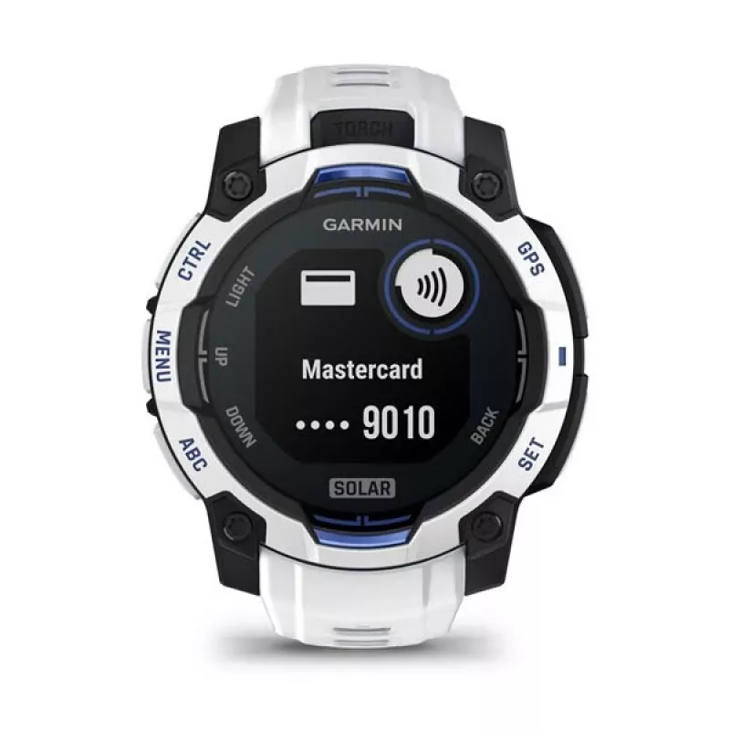Garmin Instinct 3 Solar smartwatch, 45 mm, Black/Stone White, correa de silicona (010-02934-03)