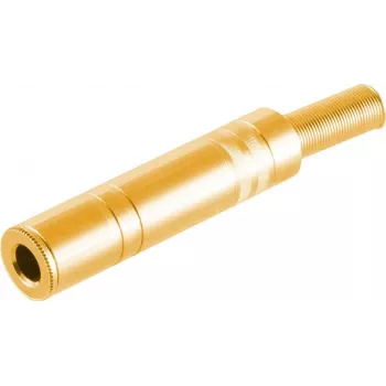 Conector macho jack TRS estéreo 6,3 mm ShiverPeaks 50400-G metal, dorado