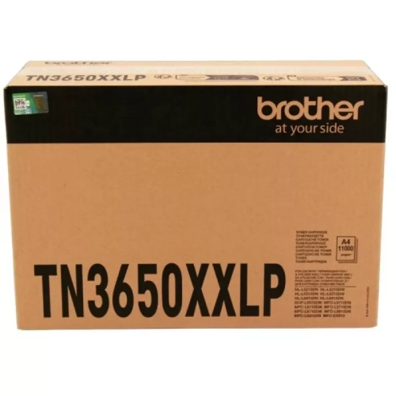 Cartucho de tóner Brother TN-3650XXLP para DCP-L5510, HL-L5210, HL-L5215 — compatible contrato TN3600XXL