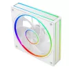 Ventilador de caja MODECOM VOLCANO LOOP 120 ARGB Reverse Fan blanco 120 mm, PWM, 400–1400 RPM