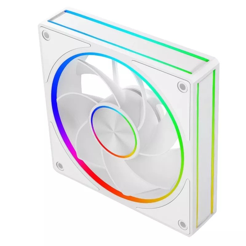 Ventilador de caja MODECOM VOLCANO LOOP 120 ARGB Reverse Fan blanco 120 mm, PWM, 400–1400 RPM