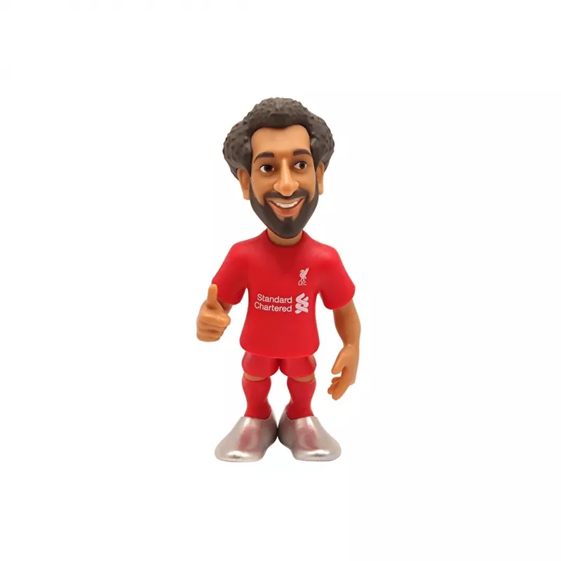 Figura coleccionable MiniX Liverpool – Mohamed Salah, modelo MiniX 11117, estatua en miniatura de jugador