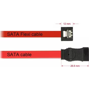 Cable SATA DeLOCK 1 m SATA III 83837