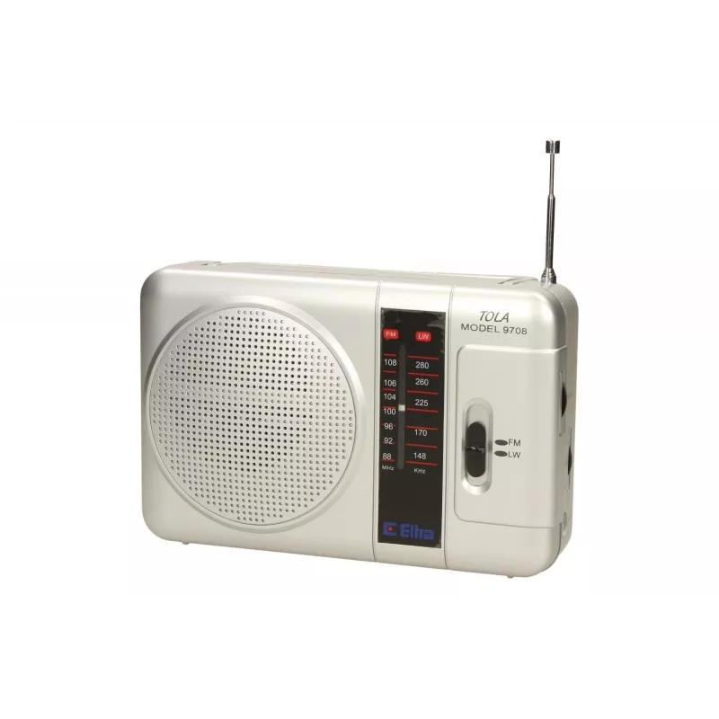 Radio portátil Eltra TOLA 3 analógica plata