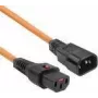 ACT cable de alimentación C13 IEC Lock C14 naranja 1 m PC938 230 V 10 A