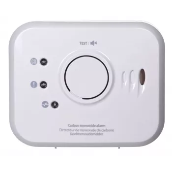 Detector de monóxido de carbono FireAngel NM-CO10X modelo con interfaz con interfaz cableada para seguridad del hogar