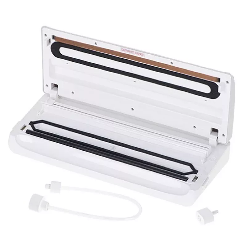 Envasadora al vacío Adler AD 4503, 130 W, vacío -750 a -800 mbar, conector Type-C, gris/blanco