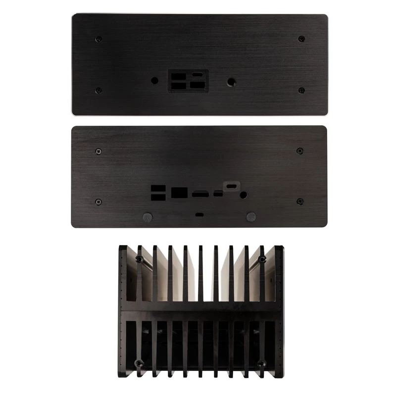 Akasa Turing ABX UCFF Carcasa sin ventilador para Mini PC AMD (Gigabyte BRIX 4000U), aluminio, negro