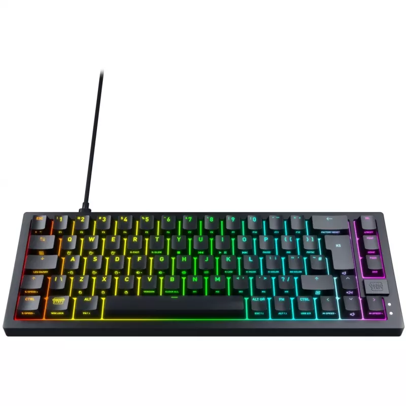 Teclado compacto CHERRY K5V2 gaming USB QWERTY inglés Negro 67 teclas RGB LED