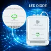 Sensor de fugas de gas QOLTEC 52652 — detector de propano/butano (GLP), alarma 85 dB, indicador LED