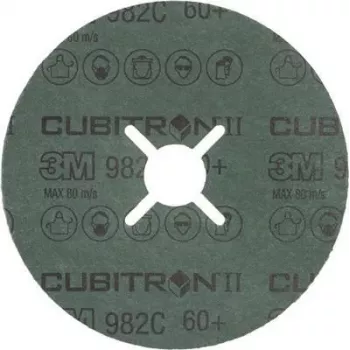 Disco de fibra 3M Cubitron II 982C 125x22 mm, grano K60+