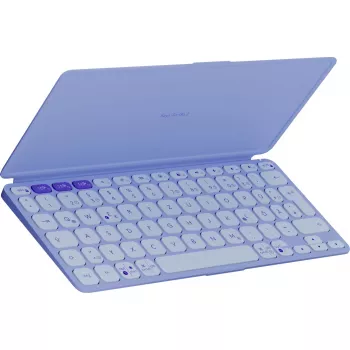 Logitech Keys-To-Go 2, Lila, Bluetooth, Alemán, 920-012966