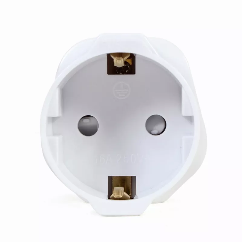 Gembird A-AC-EUFUKM-01 adaptador de red AC, toma Schuko UE a enchufe UK, 13 A