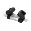 Memoria USB Silicon Power 256 GB USB Type-A / USB Type-C, USB 3.2 Gen 1, tapa de aluminio‑goma