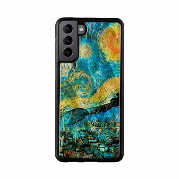Funda protectora iKins para Samsung Galaxy S21+ — noche estrellada negra