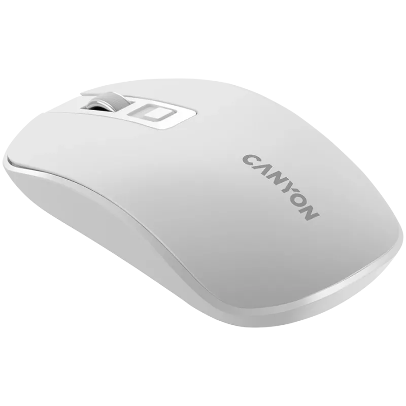 Ratón CANYON MW-18 inalámbrico recargable blanco perla
