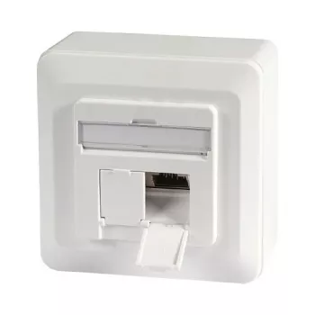 EFB-Elektronik Toma de datos Cat.6A 500MHz arriba/abajo, superficie, 2xRJ45, RAL9010 Fabricante: EFB Elektronik (ET-25133AV5-R)