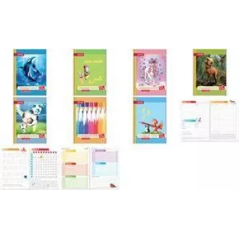 Cuaderno ROTH 89493 A5 rayado, 96 hojas, cuaderno de escritura rayado
