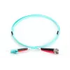DIGITUS Professional - Cable de red - LC multimodo (M) - ST multimodo (M) - 1,0m - Fibra óptica - 50/125 micrómetros - OM3 - libre de halógenos, con protección antiacodamiento