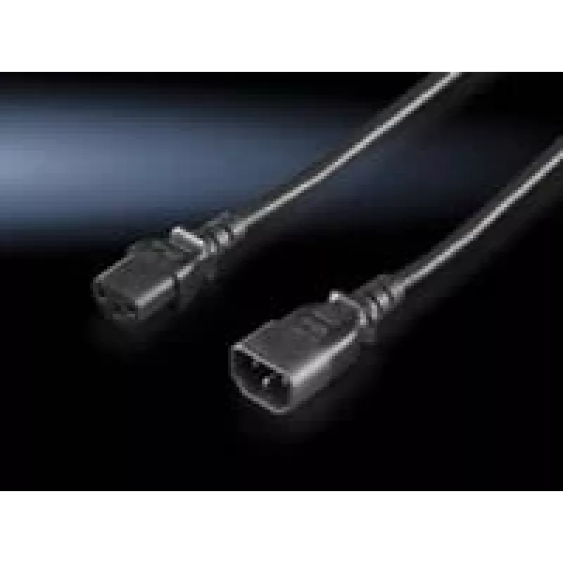 Cable de alimentación Rittal DK 7200.215 negro 1,8 m C14 C13