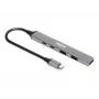 Hub USB Port Designs 900163 Type-C 5000 Mbit/s Plata