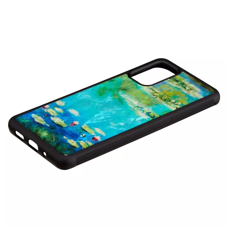 Funda para móvil iKins para Samsung Galaxy S20+ — diseño de nenúfares negro