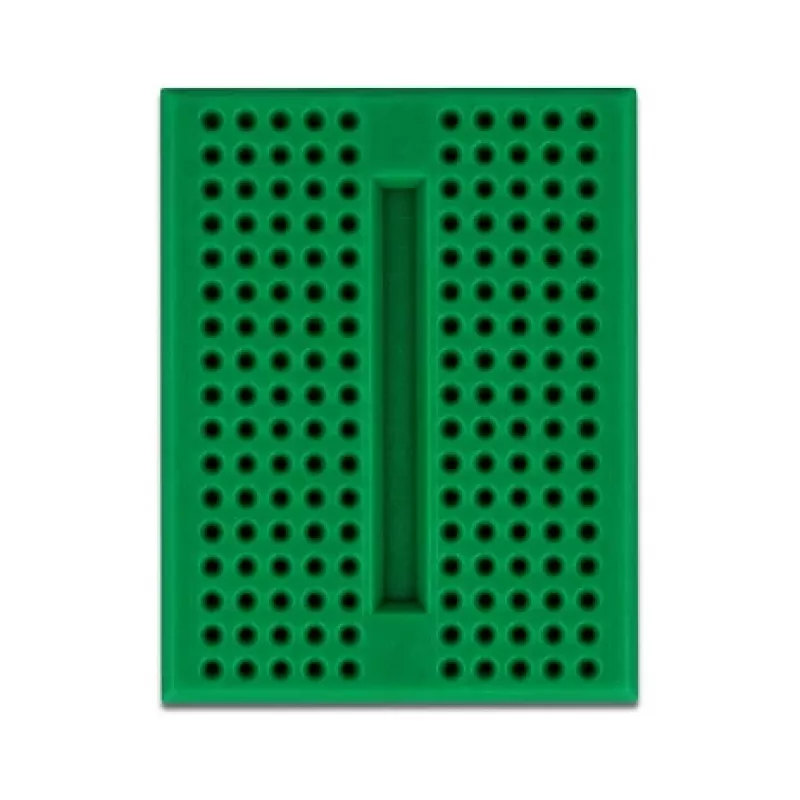 Protoboard DELOCK 18321 — placa de inserción sin soldadura, plástico, 36×46×10 mm, verde