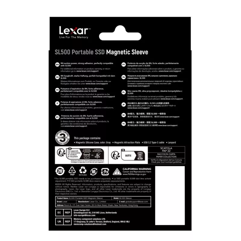 Funda magnética Lexar SL500 con MagSafe (solo funda)