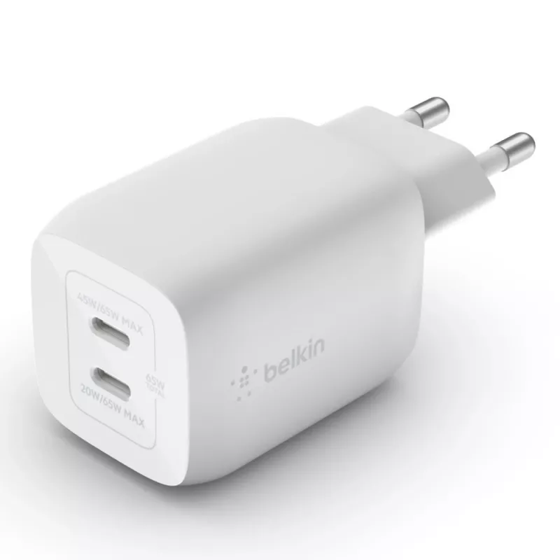 Cargador Belkin WCH013vfWH de interior con carga rápida AC para portátil, smartphone y tablet