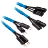 Kit de extensión de cables del panel frontal Corsair Premium Sleeved, azul